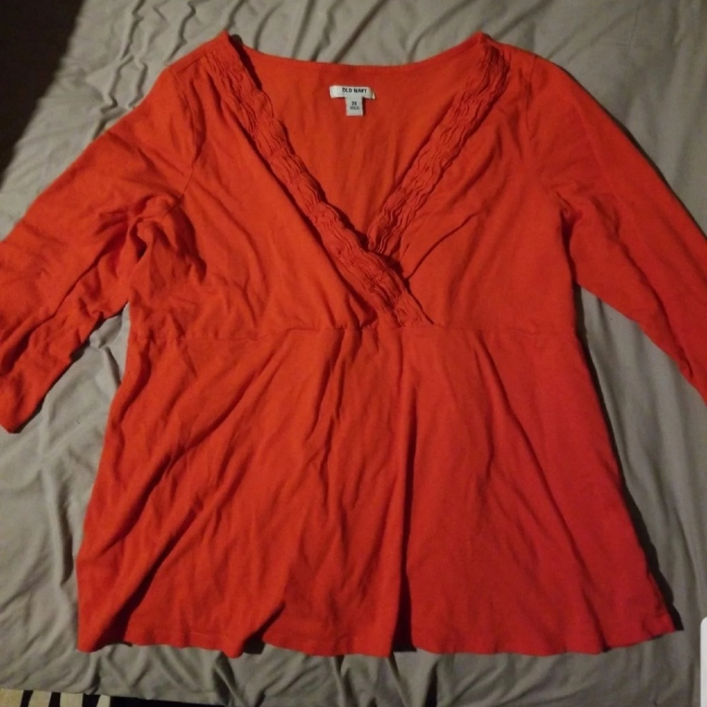 ORANGE OLD NAVY BLOUSE